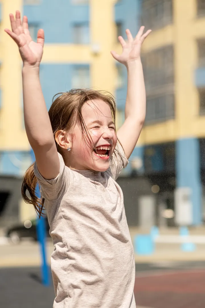 Parent and child receiving supportive care